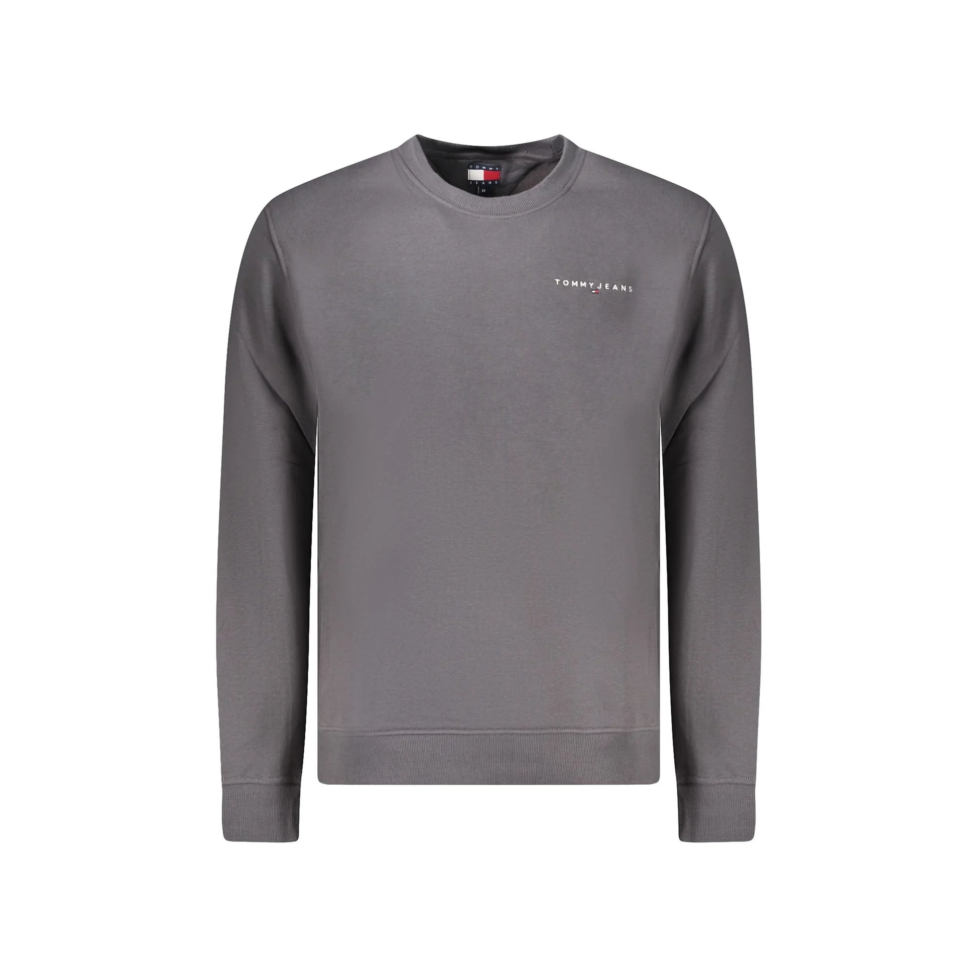 Tommy Hilfiger Felpa Uomo Grigia Girocollo Felpata Logo Felpe Grigio - foto prodotto