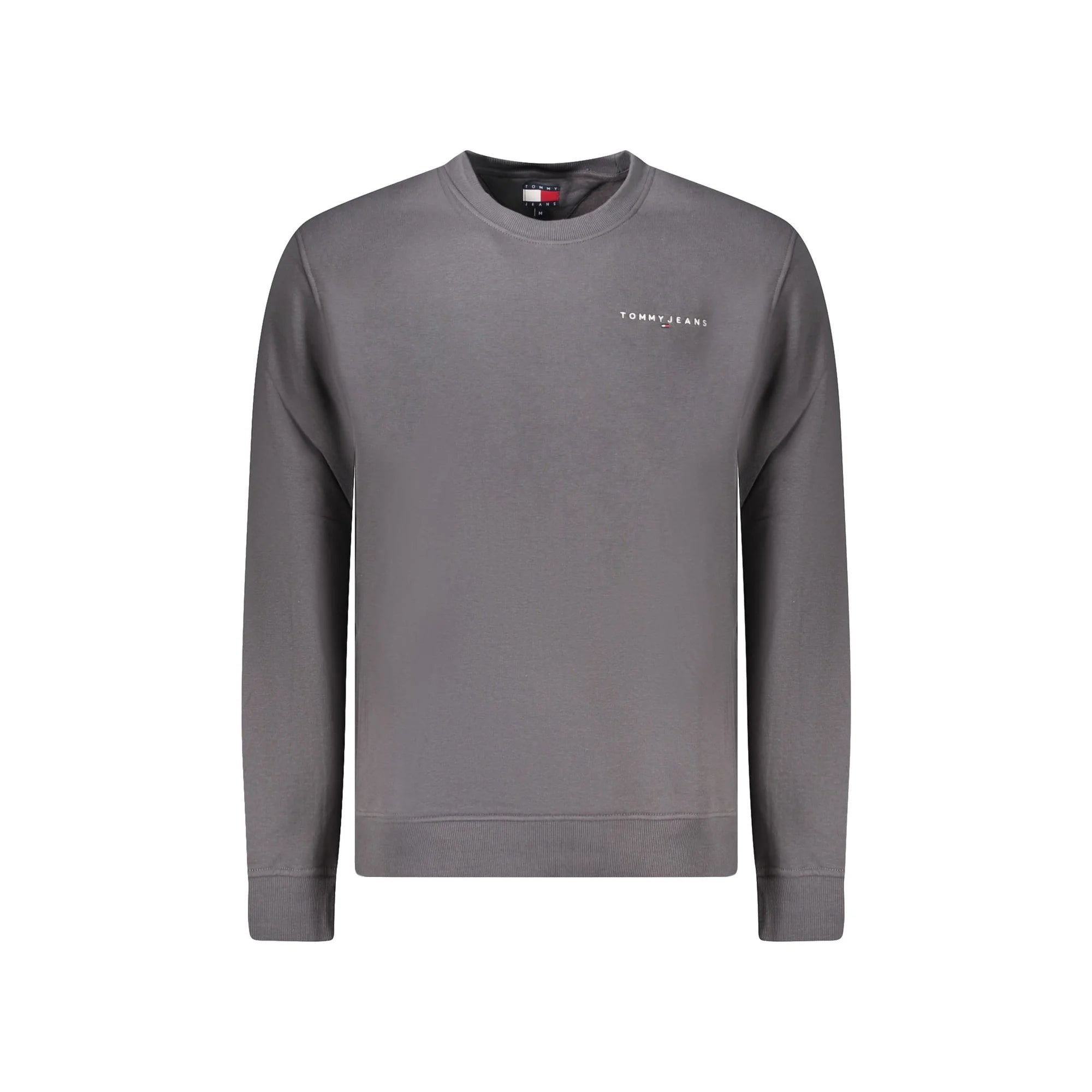 Tommy Hilfiger Felpa Uomo Grigia Girocollo Felpata Logo Felpe Grigio - foto prodotto
