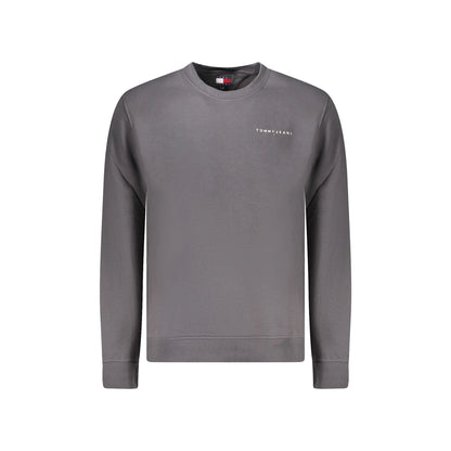 Tommy Hilfiger Felpa Uomo Grigia Girocollo Felpata Logo Felpe Grigio - foto prodotto