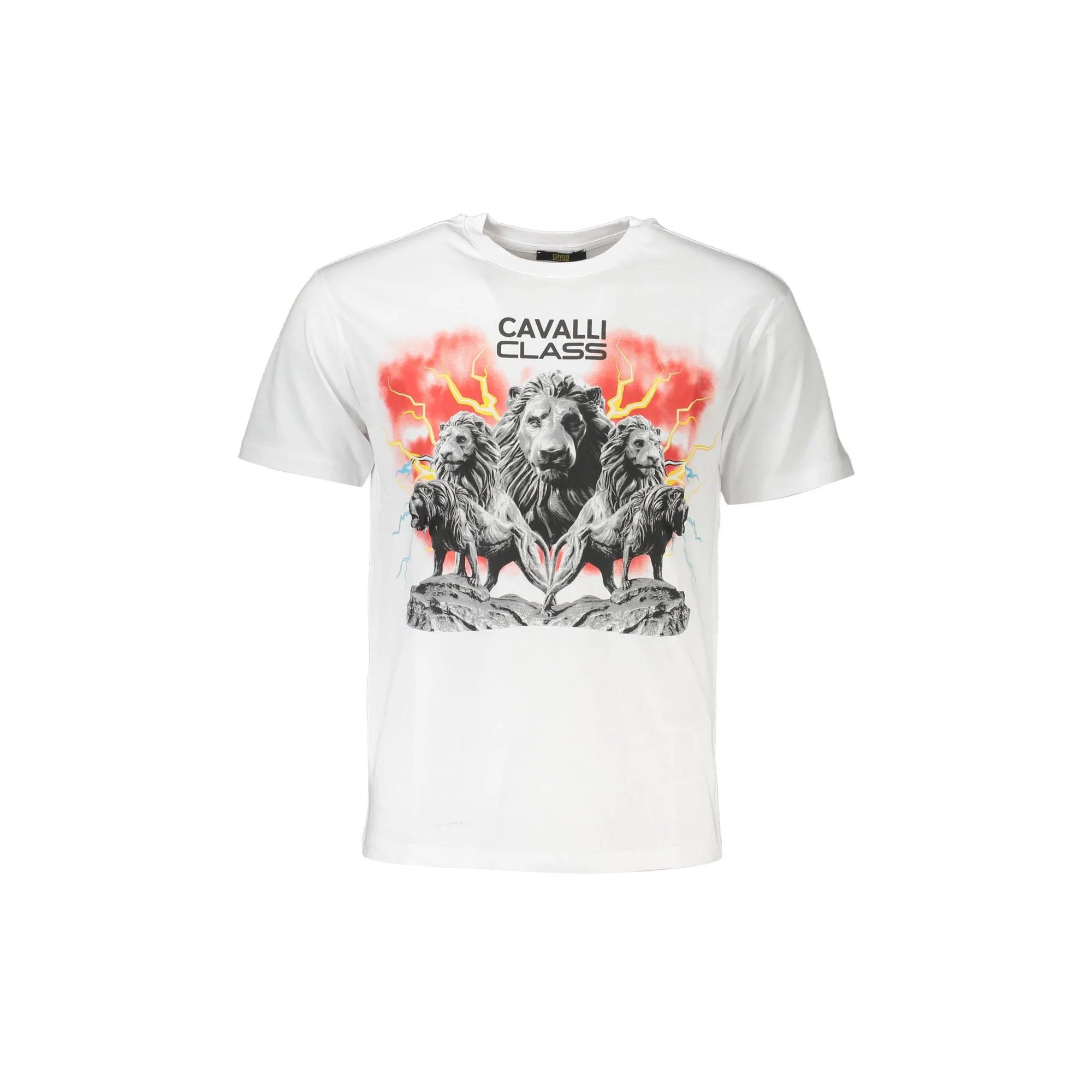 CAVALLI CLASS T-SHIRT MANICHE CORTE UOMO BIANCO