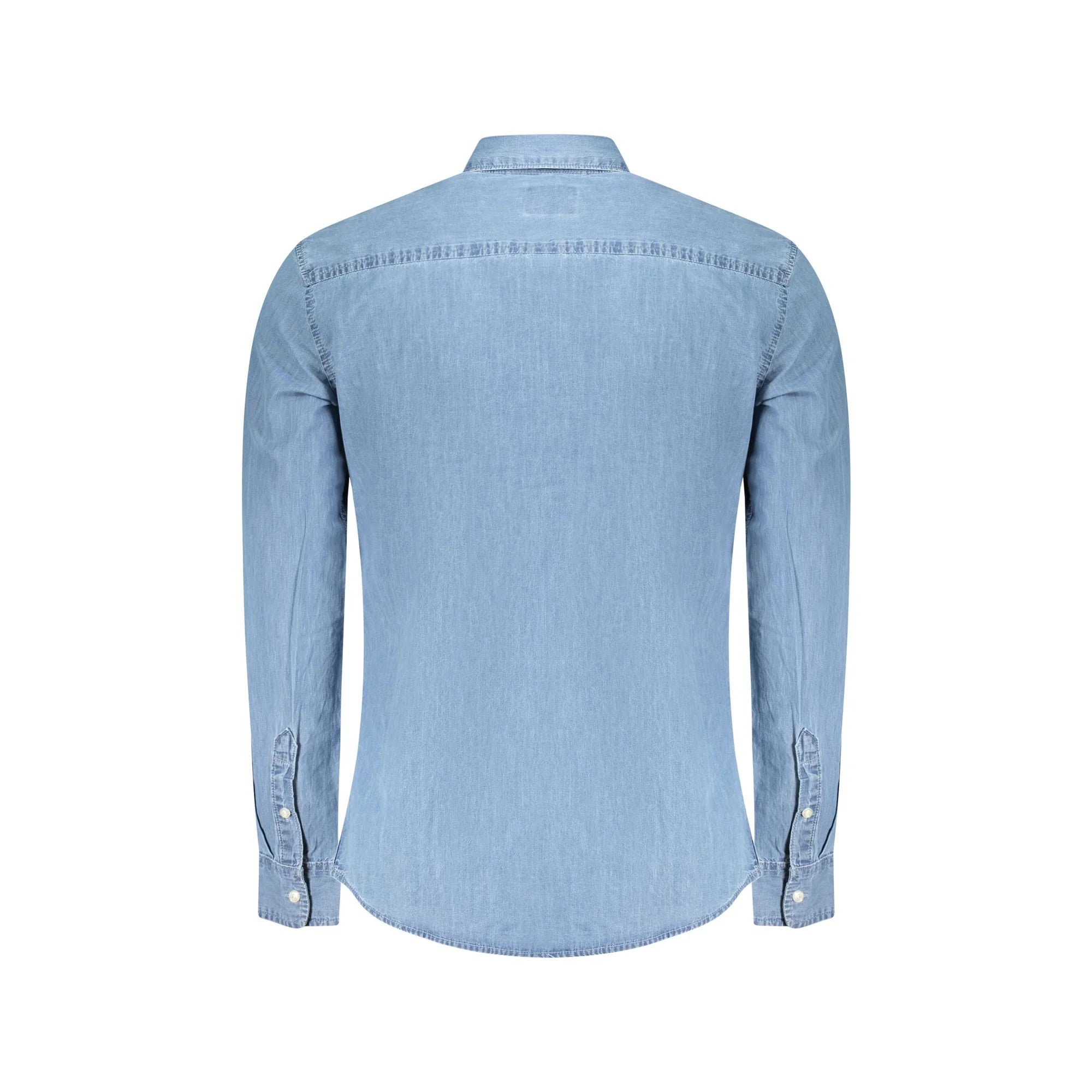 PEPE JEANS CAMICIA MANICHE LUNGHE UOMO AZZURRO