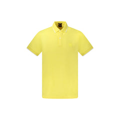 Boss Polo Maniche Corte Uomo Gialla Ricamo Logo