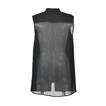 LOVE MOSCHINO CAMICIA SENZA MANICHE DONNA NERO