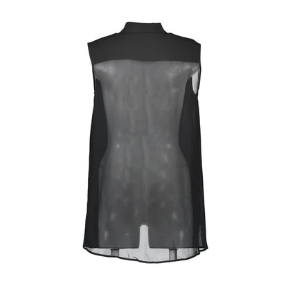 LOVE MOSCHINO CAMICIA SENZA MANICHE DONNA NERO