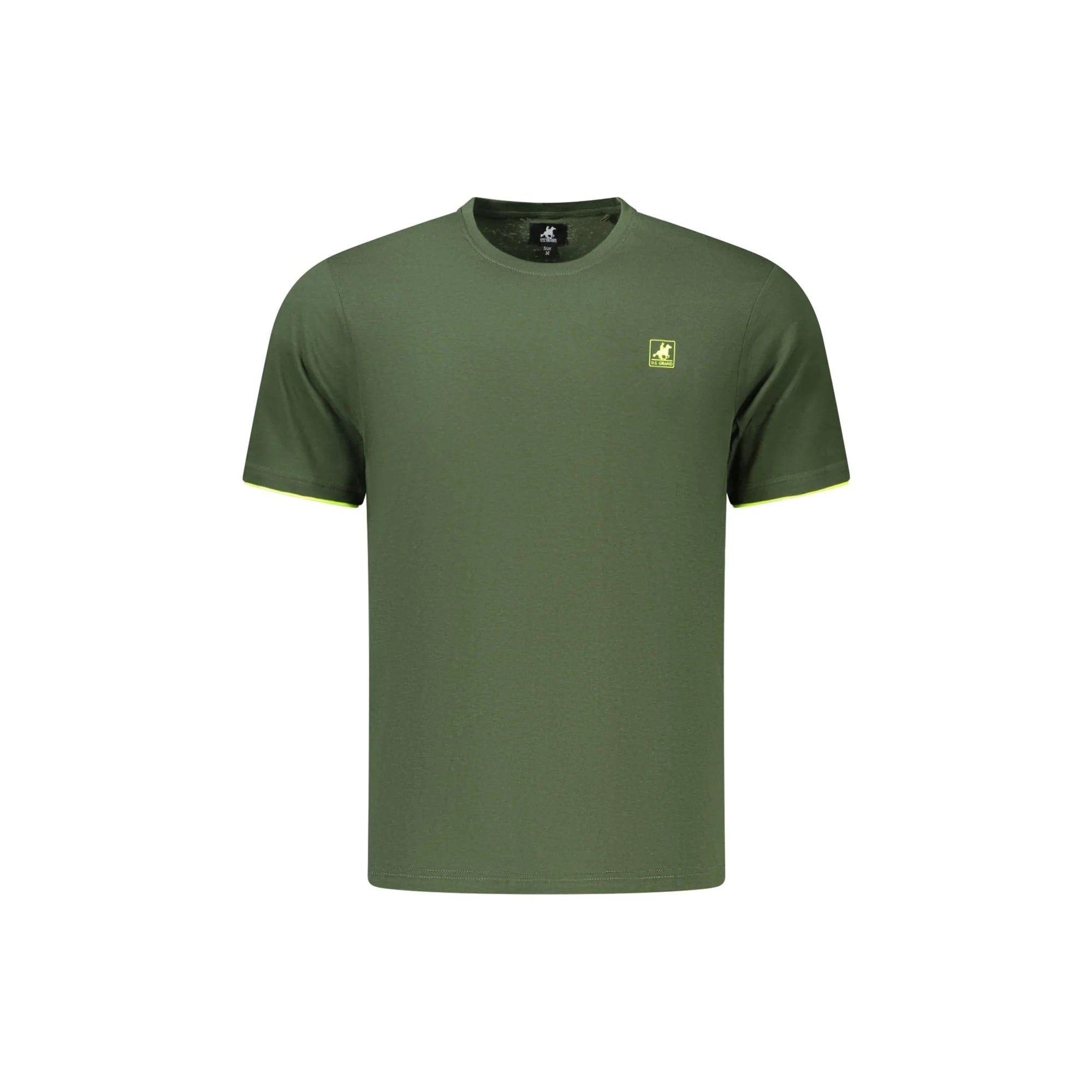 U.S. GRAND T-SHIRT MANICHE CORTE UOMO VERDE