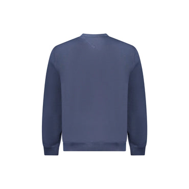 Tommy Hilfiger Felpa Uomo Blu Girocollo Garzata Applicazione Logo Felpe - vista 2