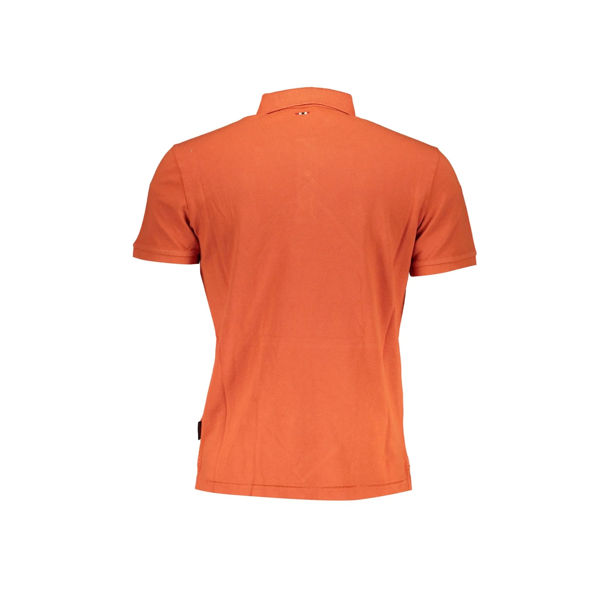 NAPAPIJRI POLO MANICHE CORTE UOMO ARANCIO