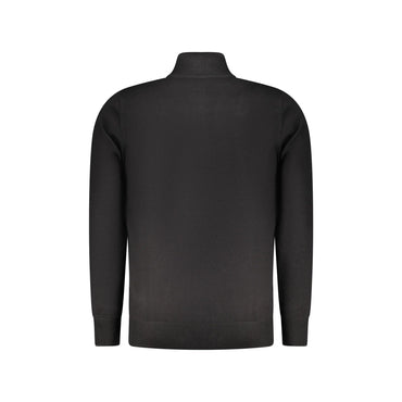Coveri Moving Maglia Uomo Nera Mezza Zip Ricamo Maglie nero - vista 2