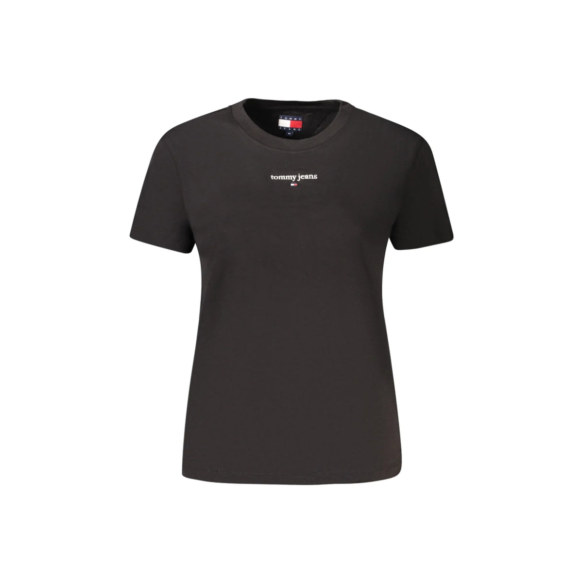 TOMMY HILFIGER T-SHIRT MANICHE CORTE DONNA NERO