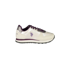 U.S. POLO ASSN. Scarpe Sneakers Bambina Bianche con Dettagli a Contrasto