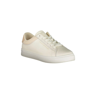 TOMMY HILFIGER Scarpe Sneakers Donna Beige con Dettagli a Contrasto e Plantare Removibile - vista 2