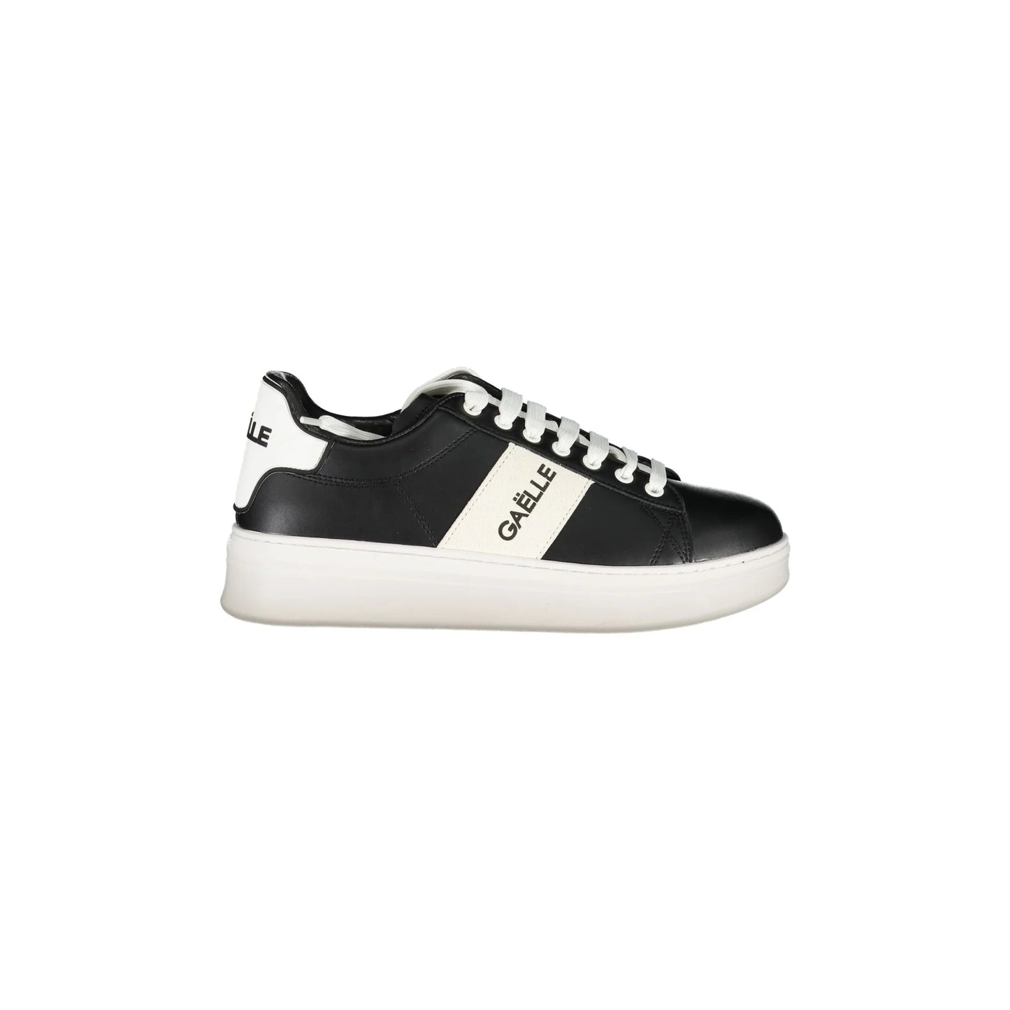 GAELLE PARIS Scarpe Sneakers Uomo Nere con Dettagli a Contrasto Nero - foto prodotto