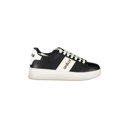 GAELLE PARIS Scarpe Sneakers Uomo Nere con Dettagli a Contrasto Nero - foto prodotto