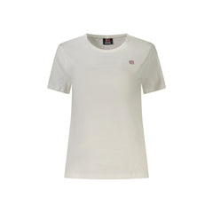 Norway 1963 camiseta Manga Corta Mujer Blanca Bordado