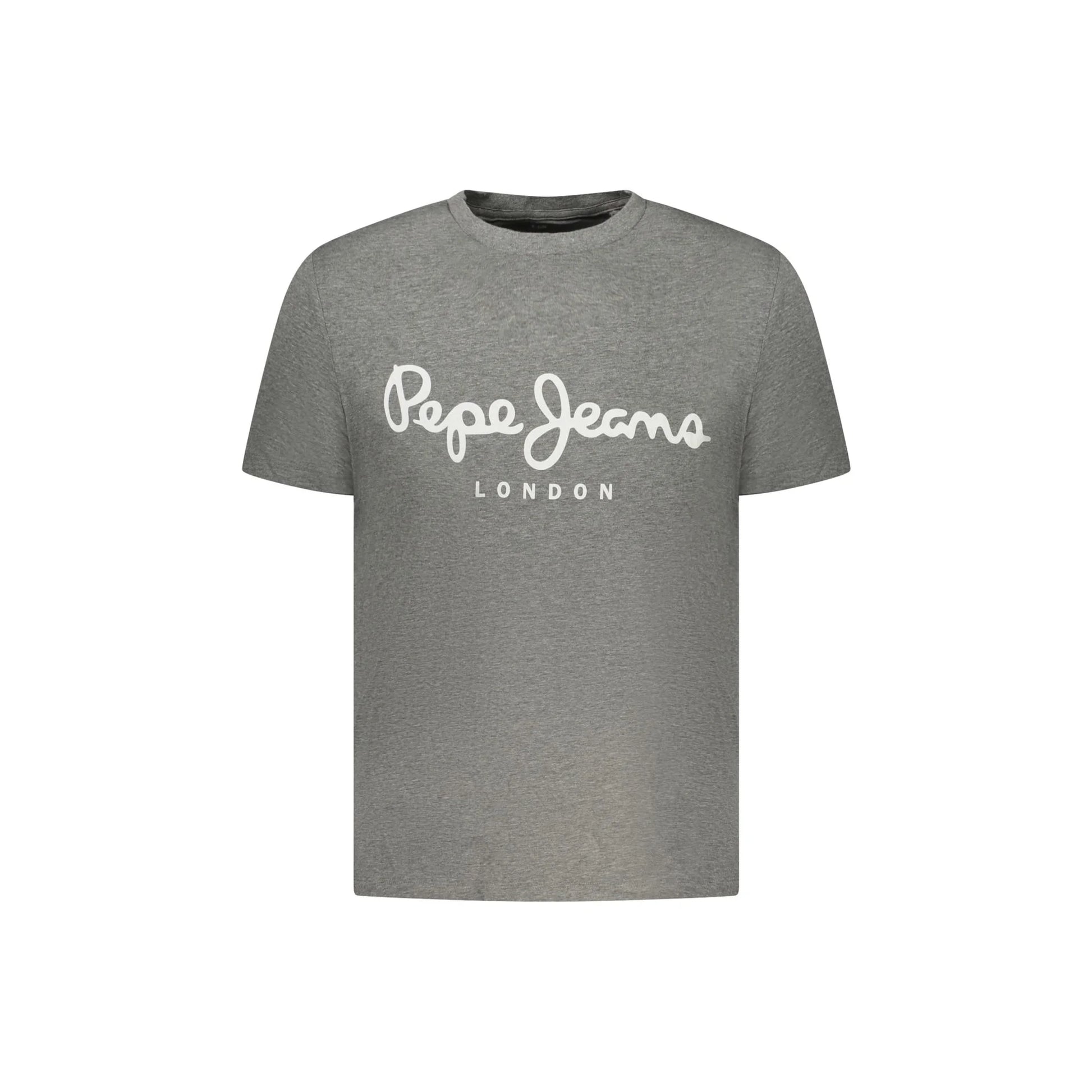 Pepe Jeans T-Shirt Maniche Corte Uomo Grigia Stampa Logo Grigio - foto prodotto