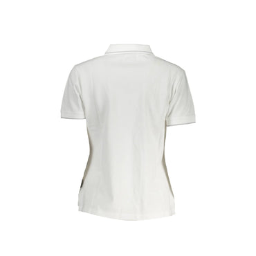 Napapijri Polo Maniche Corte Donna Bianca Ricamo bianco - vista 2