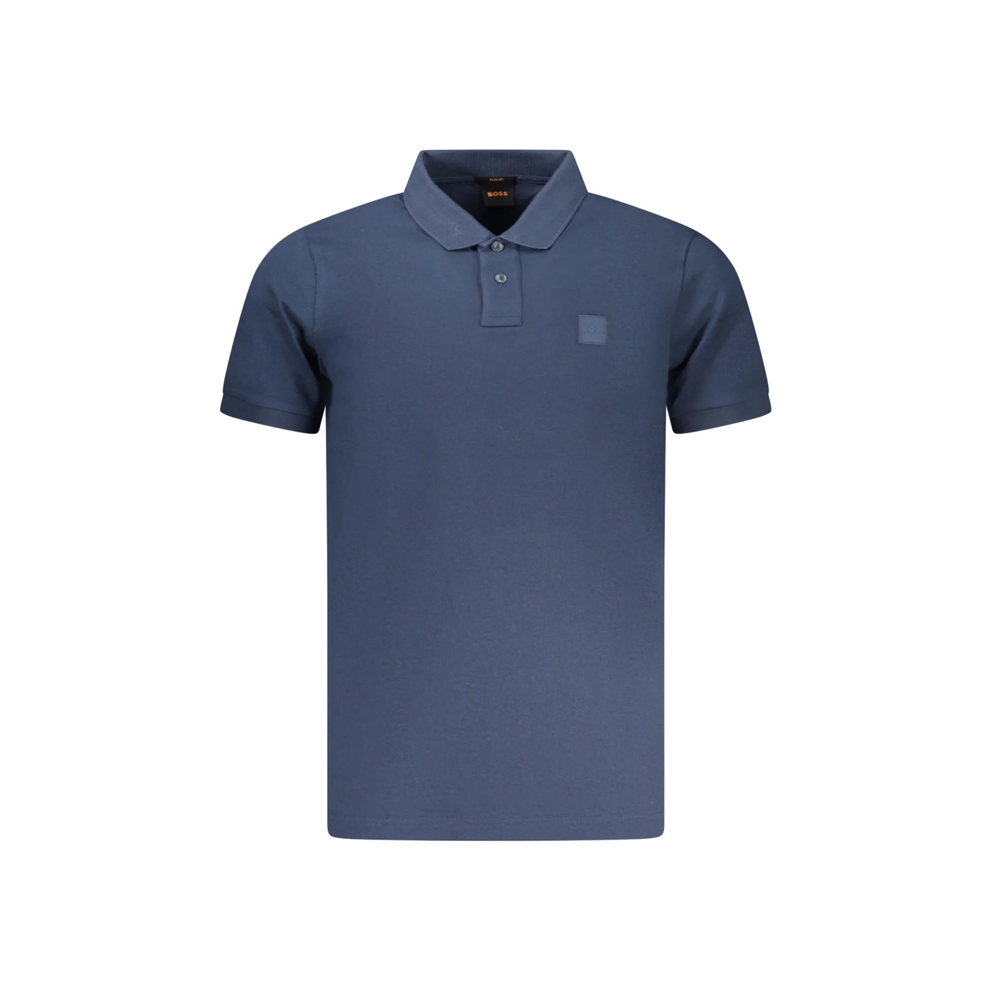 BOSS POLO MANICHE CORTE UOMO BLU