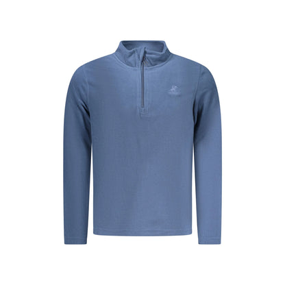U.S. Grand Felpa Uomo Blu Mezza Zip Pile Ricamo Logo Felpe - foto prodotto