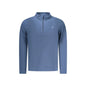 U.S. Grand Felpa Uomo Blu Mezza Zip Pile Ricamo Logo Felpe - foto prodotto