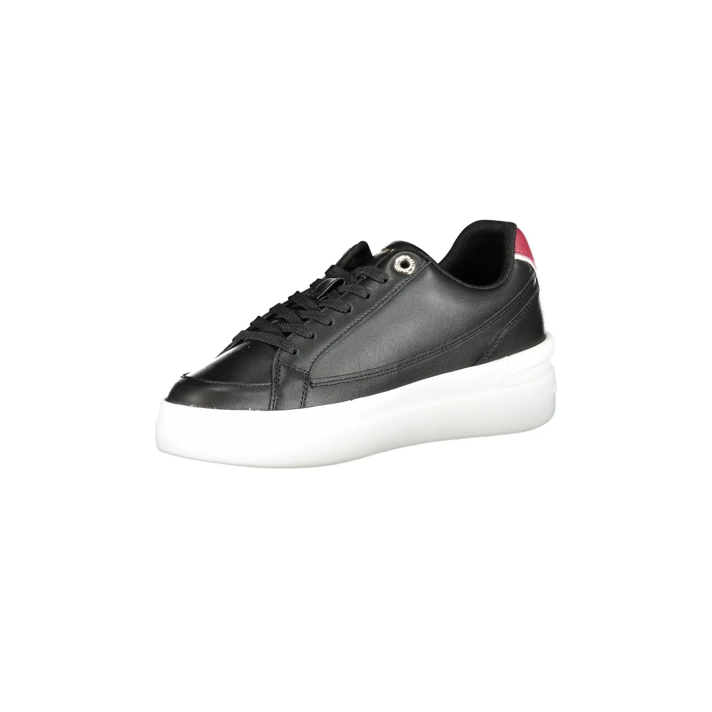 TOMMY HILFIGER Scarpe Sportive Donna Nere con Applicazione Logo Sneakers nero - vista 3
