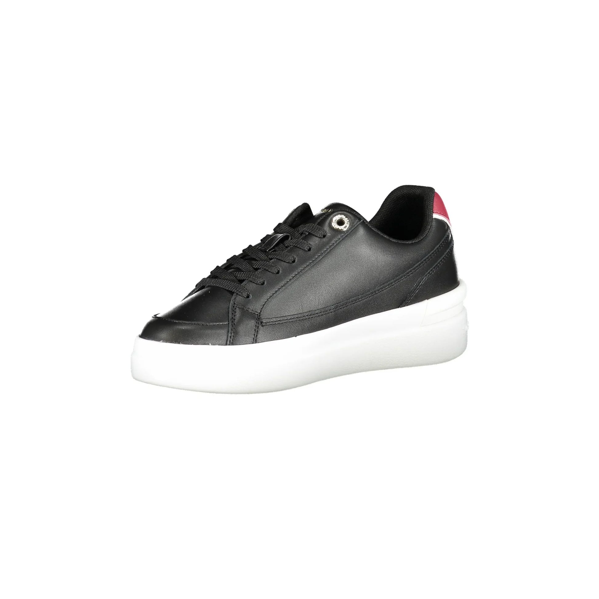 TOMMY HILFIGER Scarpe Sportive Donna Nere con Applicazione Logo Sneakers nero - vista 3