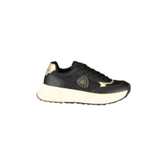 BLAUER Sneakers Donna Nere con Lacci e Dettagli in Oro