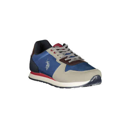 U.S. POLO ASSN. Scarpe Sportive Bambino Blu con Dettagli a Contrasto Sneakers - vista 2