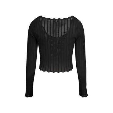 Guess Jeans Maglia Donna Nera Logo Maglie nero - vista 2
