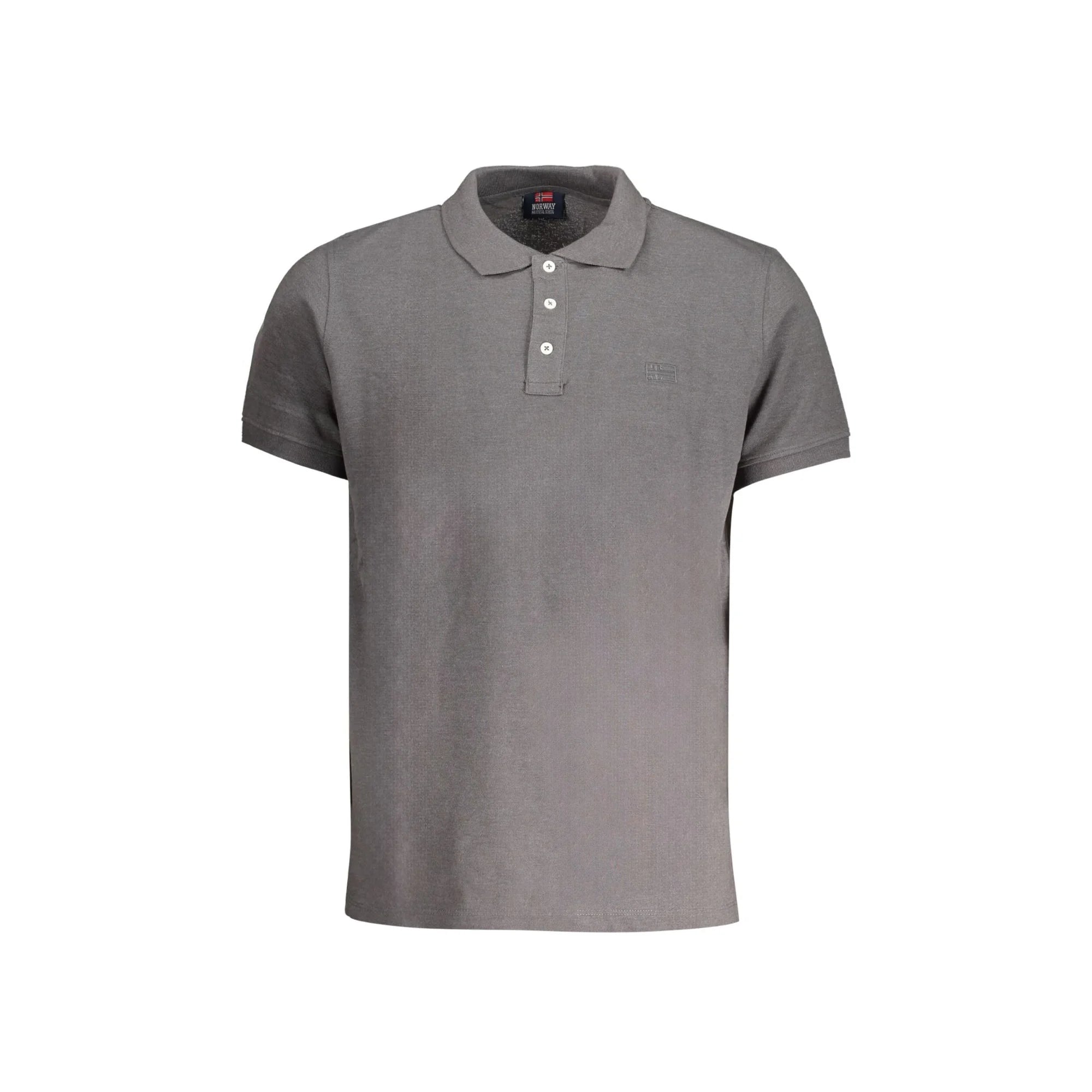 NORWAY 1963 POLO MANICHE CORTE UOMO GRIGIO