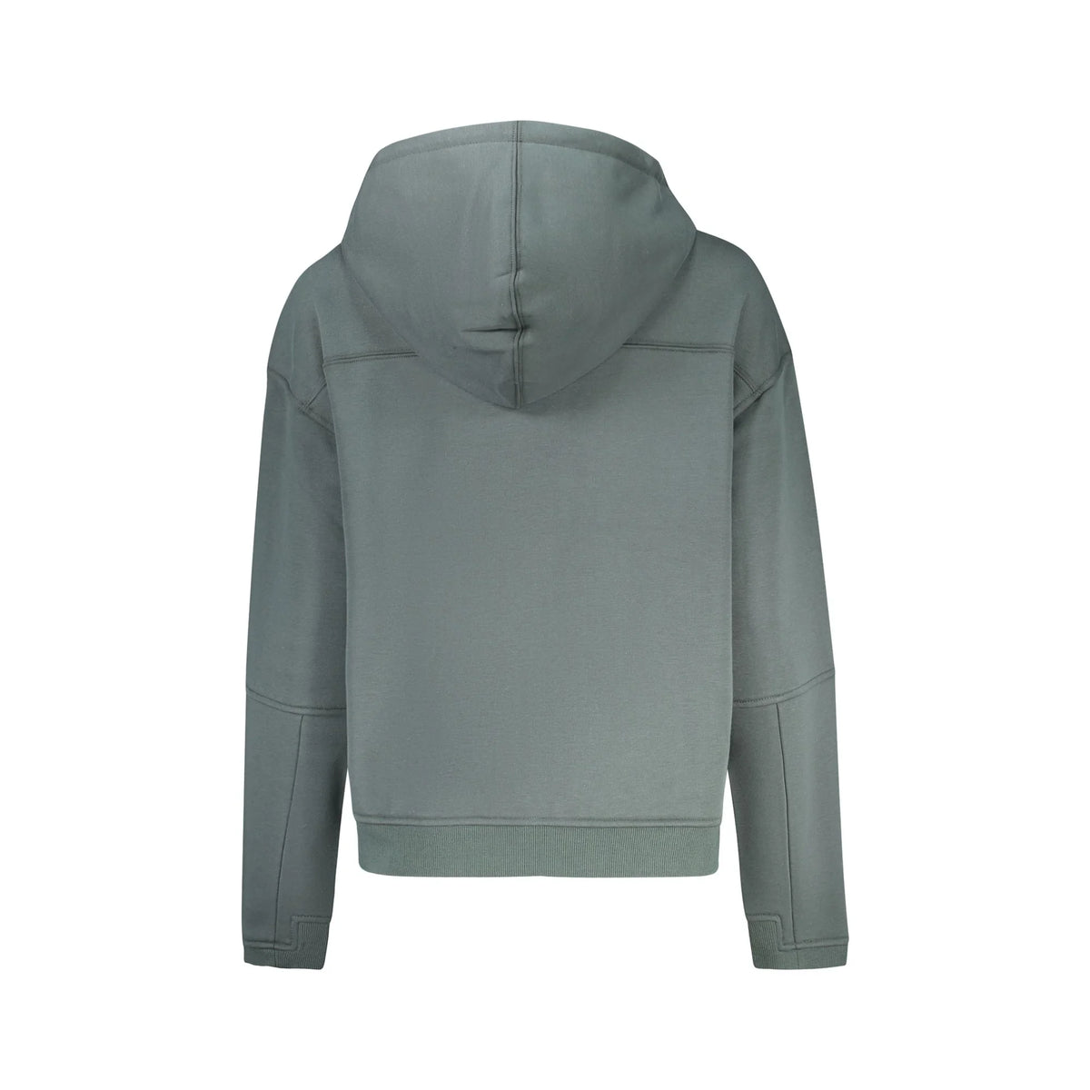 K-WAY FELPA CON ZIP DONNA VERDE