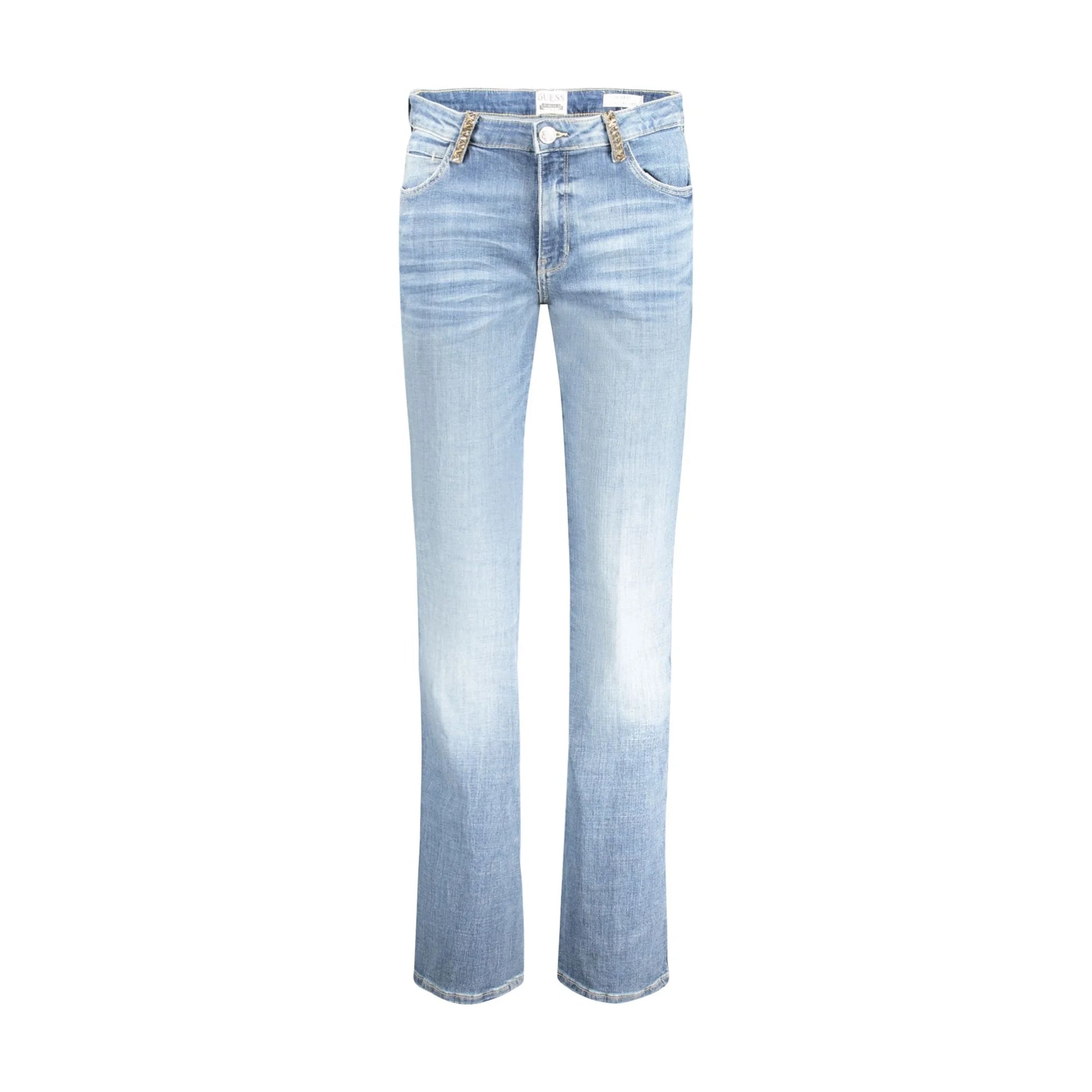 Guess Jeans Donna Azzurri Applicazioni Strass Azzurro - foto prodotto