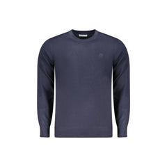 North Sails sweter Męska Niebieska okrągły dekolt z Logo