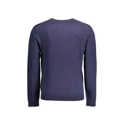 Napapijri Maglione Uomo Blu Girocollo Maniche Lunghe Maglie - vista 2