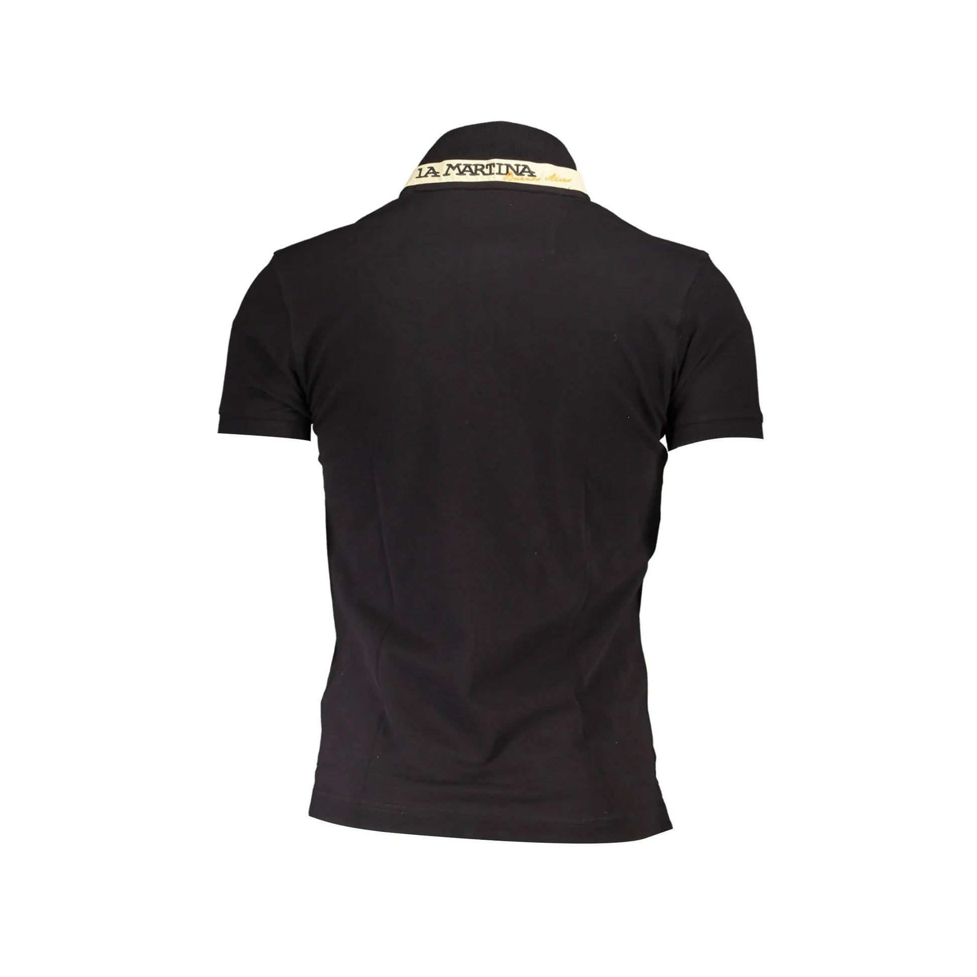 La Martina Polo Maniche Corte Uomo Nera Ricamo nero - vista 2