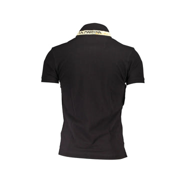 La Martina Polo Maniche Corte Uomo Nera Ricamo nero - vista 2
