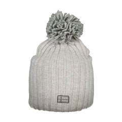 NORWAY 1963 Bonnet Femme Gris avec Pompon et Logo