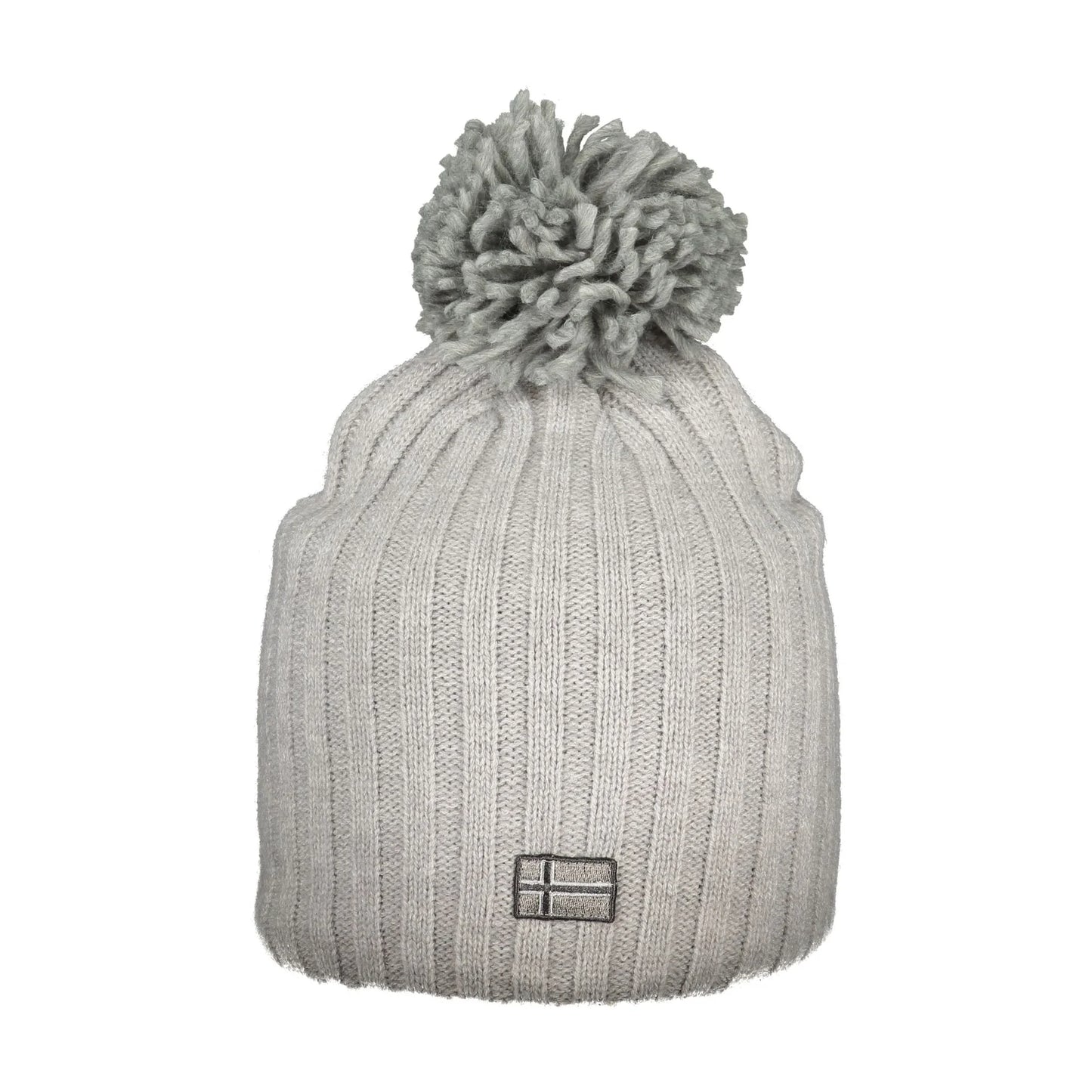 NORWAY 1963 Berretto Donna Grigio con Pompon e Logo Cappelli - foto prodotto