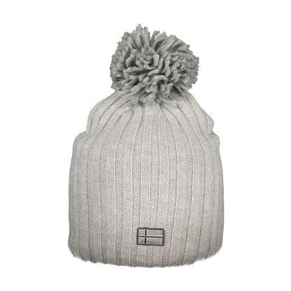 NORWAY 1963 Berretto Donna Grigio con Pompon e Logo Cappelli - foto prodotto