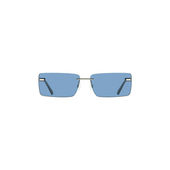 Calvin Klein Sonnenbrille Damen Blau Rechteckige Linse Logo
