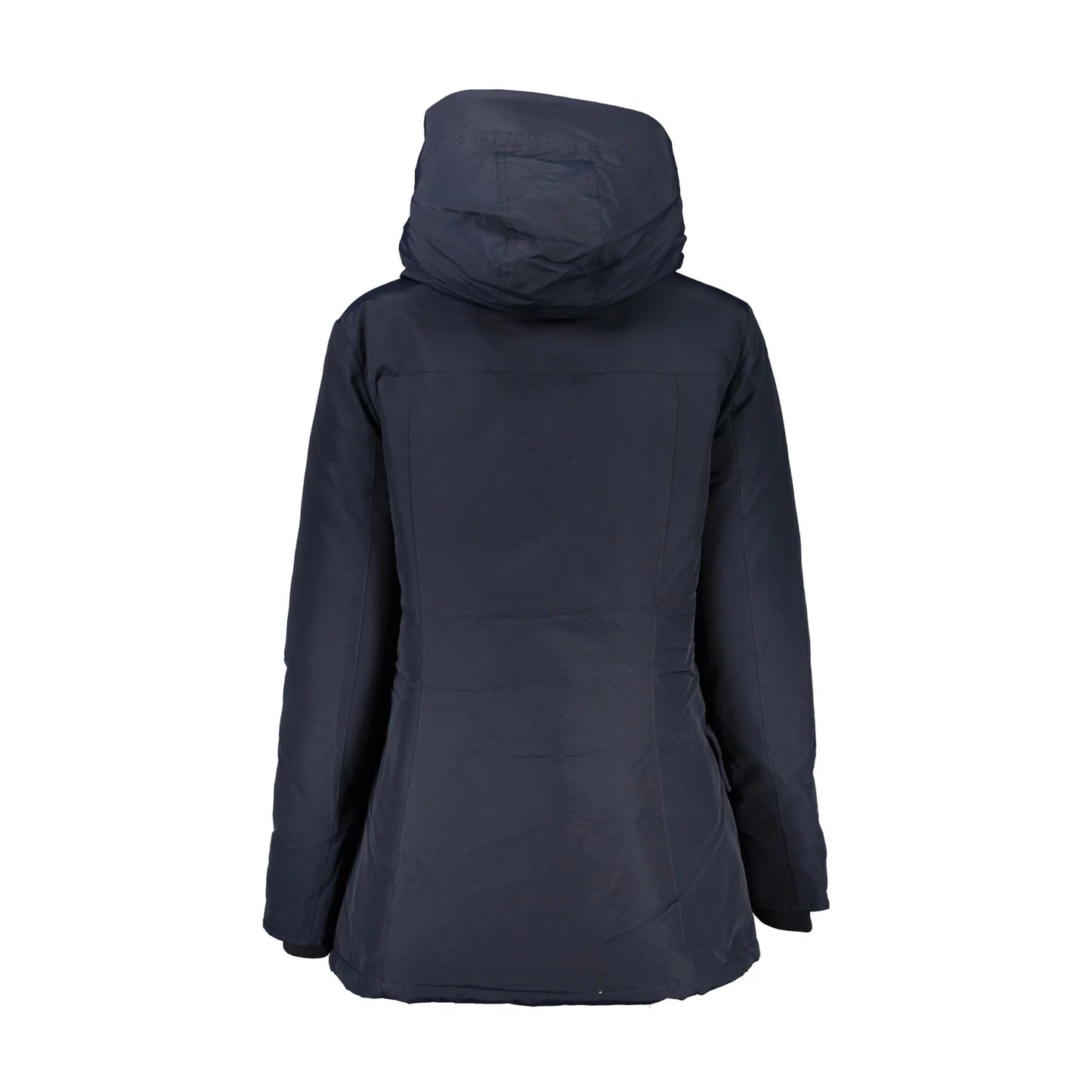 Woolrich Giubbotto Donna Blu con Cappuccio e Tasche Giubbotti e Giacche - vista 2