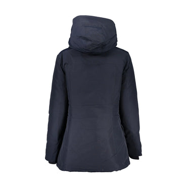 Woolrich Giubbotto Donna Blu con Cappuccio e Tasche Giubbotti e Giacche - vista 2