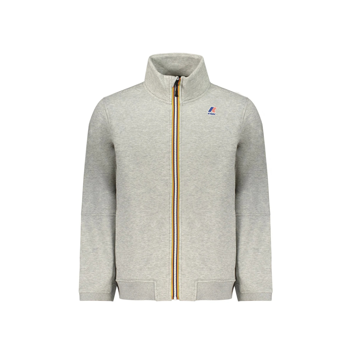 K-WAY FELPA CON ZIP UOMO GRIGIO