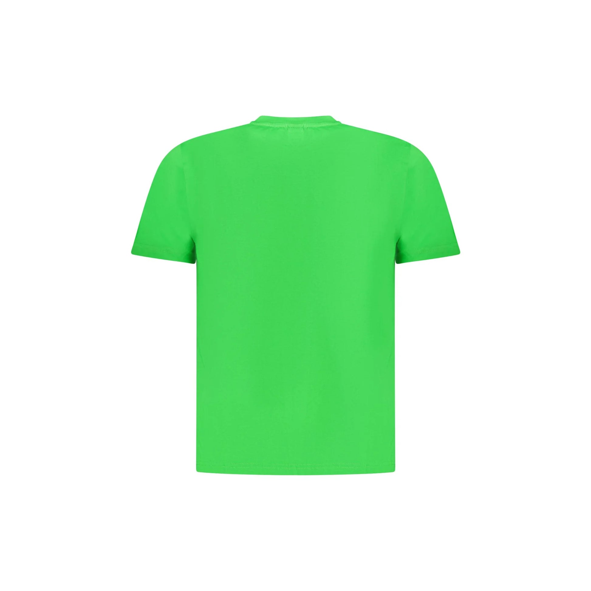 North Sails T-Shirt Uomo Verde Girocollo Cotone Logo - vista 2