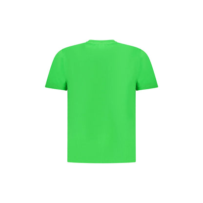 North Sails T-Shirt Uomo Verde Girocollo Cotone Logo - vista 2
