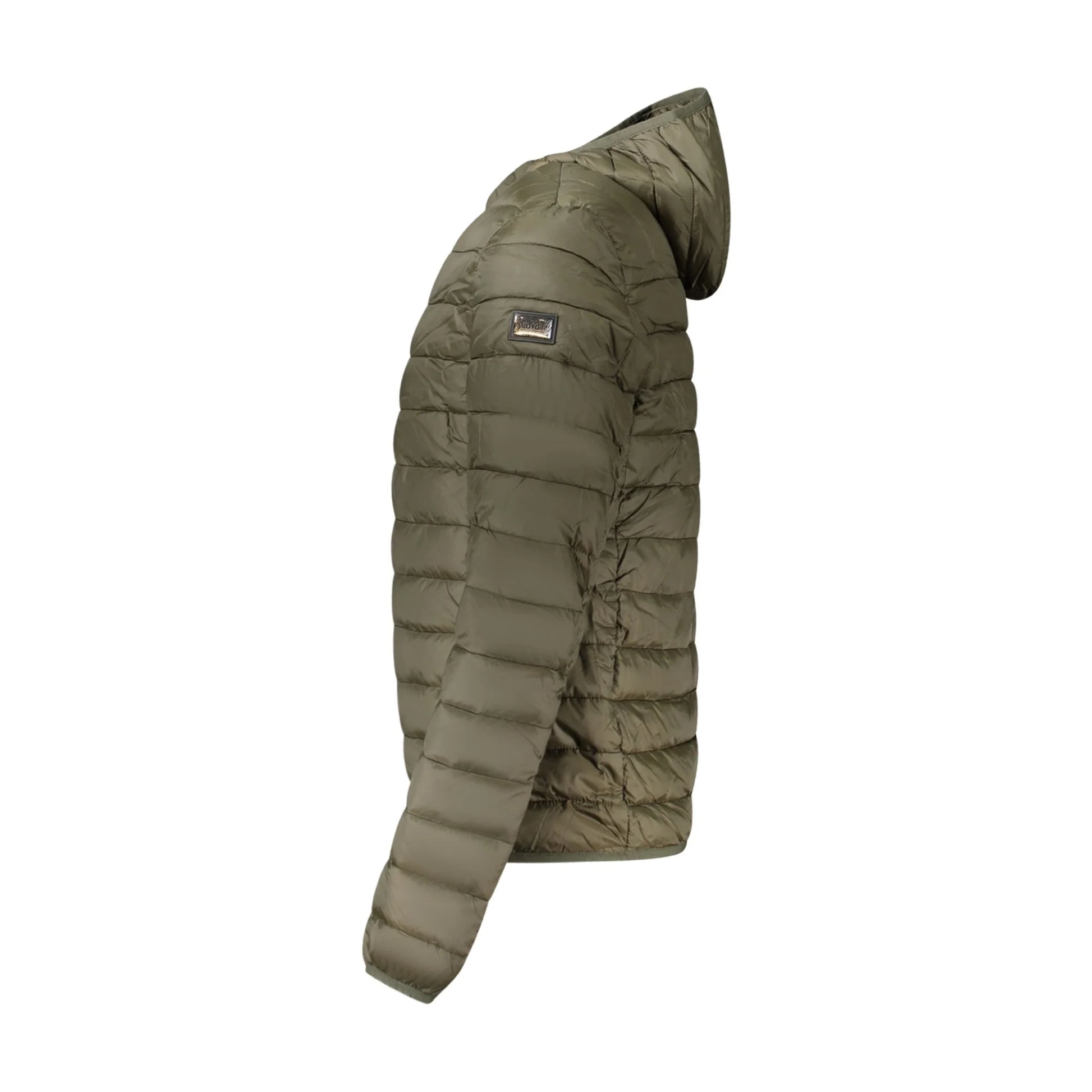 Cavalli Class Giubbotto Uomo Verde con Cappuccio e Imbottitura Leggera Giubbotti e Giacche - vista 3