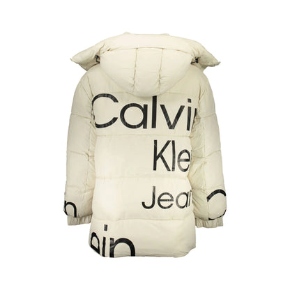 Calvin Klein Giubbotto Maniche Lunghe Uomo Beige Cappuccio Removibile Giubbotti e Giacche - vista 2