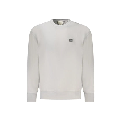 Calvin Klein Felpa Maniche Lunghe Uomo Grigia Logo Felpe Grigio - foto prodotto