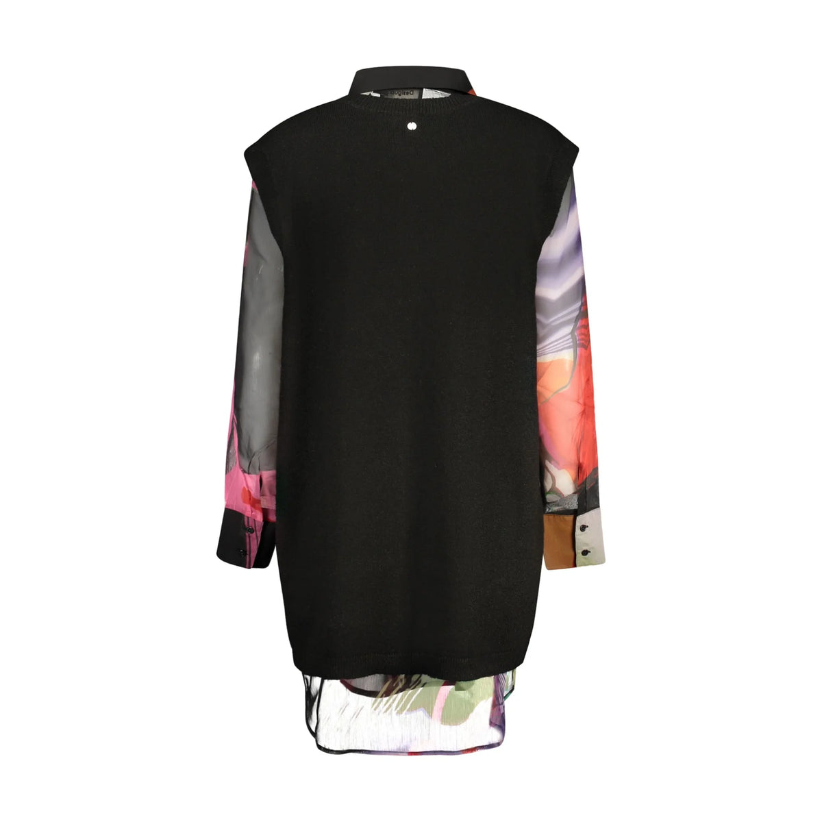 DESIGUAL CAMICIA MANICHE LUNGHE DONNA NERO