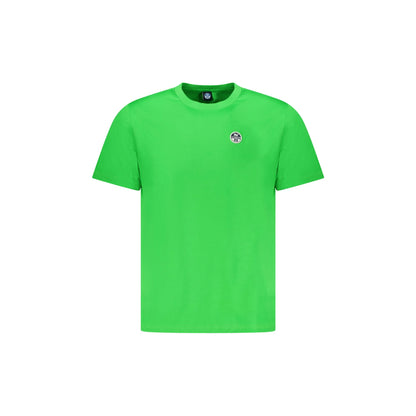 North Sails T-Shirt Uomo Verde Girocollo Cotone Logo - foto prodotto