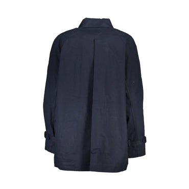 Tommy Hilfiger Trench Donna Blu Applicazione Logo Giubbotti e Giacche - vista 2